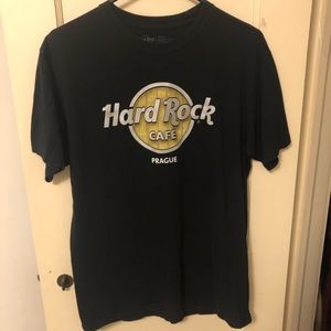 Black Prague Hard Rock Cafe shirt sleeve